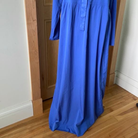 Vintage 70’s Long Blue Dress, Size M - Picture 12 of 16